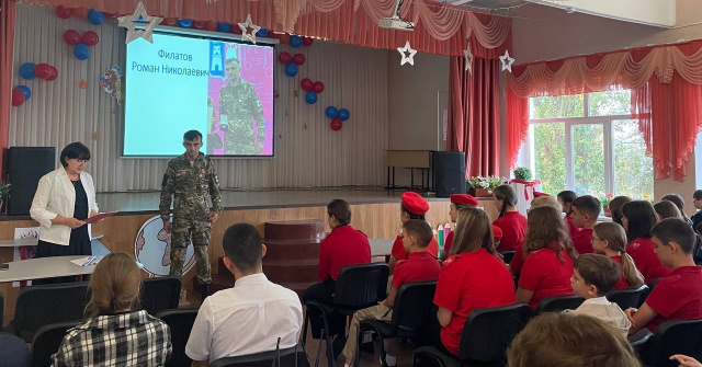 муниципальное бюджетное общеобразовательное учреждение Красноармейская средняя общеобразовательная школа   - Встреча с Филатовым Романом